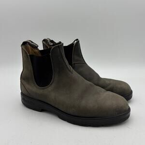 Blundstone Rustic Leather Chelsea Boots Men's 8 Women's 10